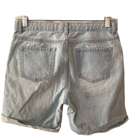 Childrens Place Shorts Bermuda light Wash Distressed Girls Size 14 - Picture 2 of 5
